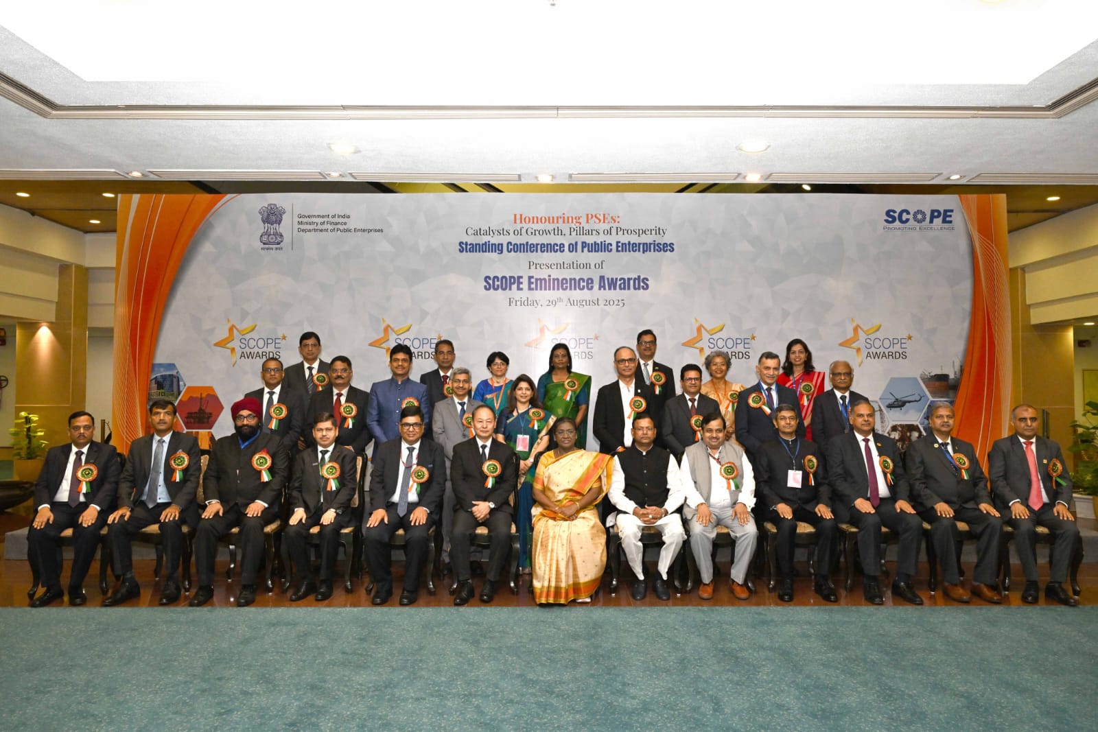 President Murmu confers SCOPE Eminence Awards, says CPSEs key to India’s 2047 growth vision
